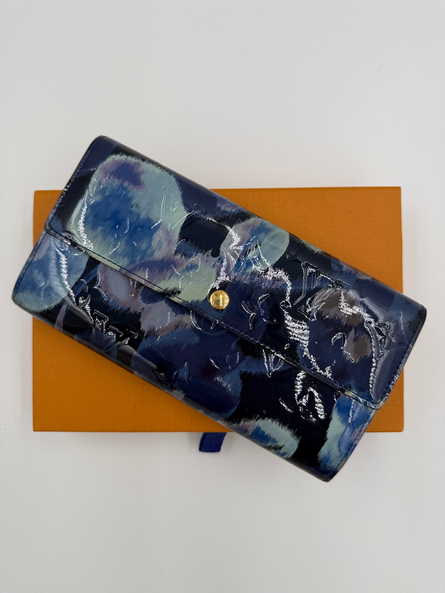 w216 LV Vernis Leather Ikat LTD Ed Sarah Wallet TN0133