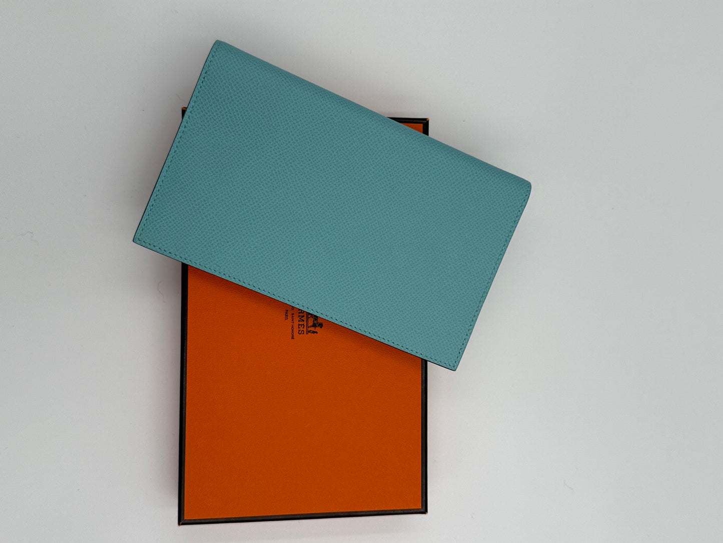 W233 HERMES Epsom Bleu Atoll Agenda Stamp T Year 2015