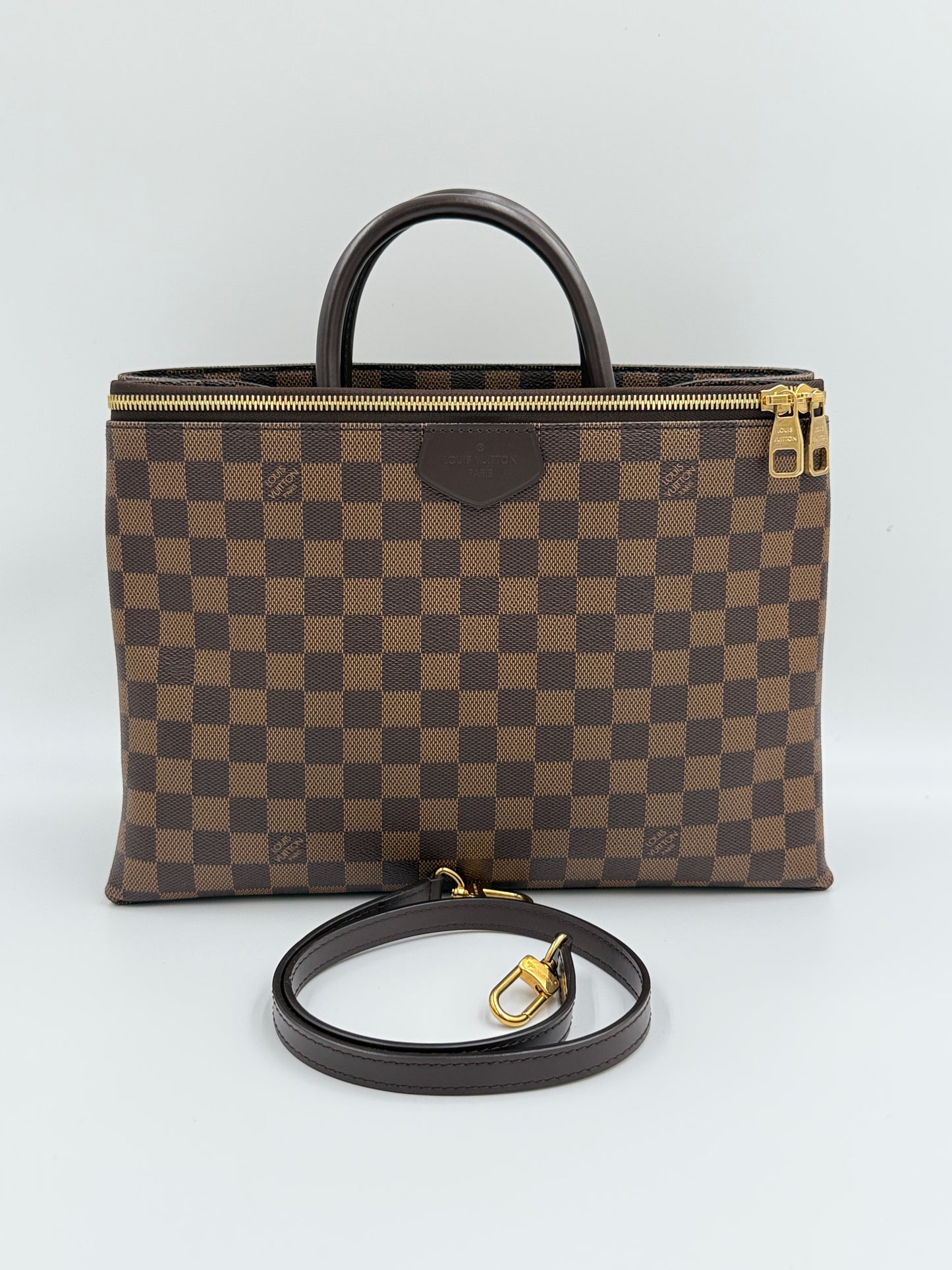 T301 LV Damier Ebene Brompton 2 way Bag TR1166