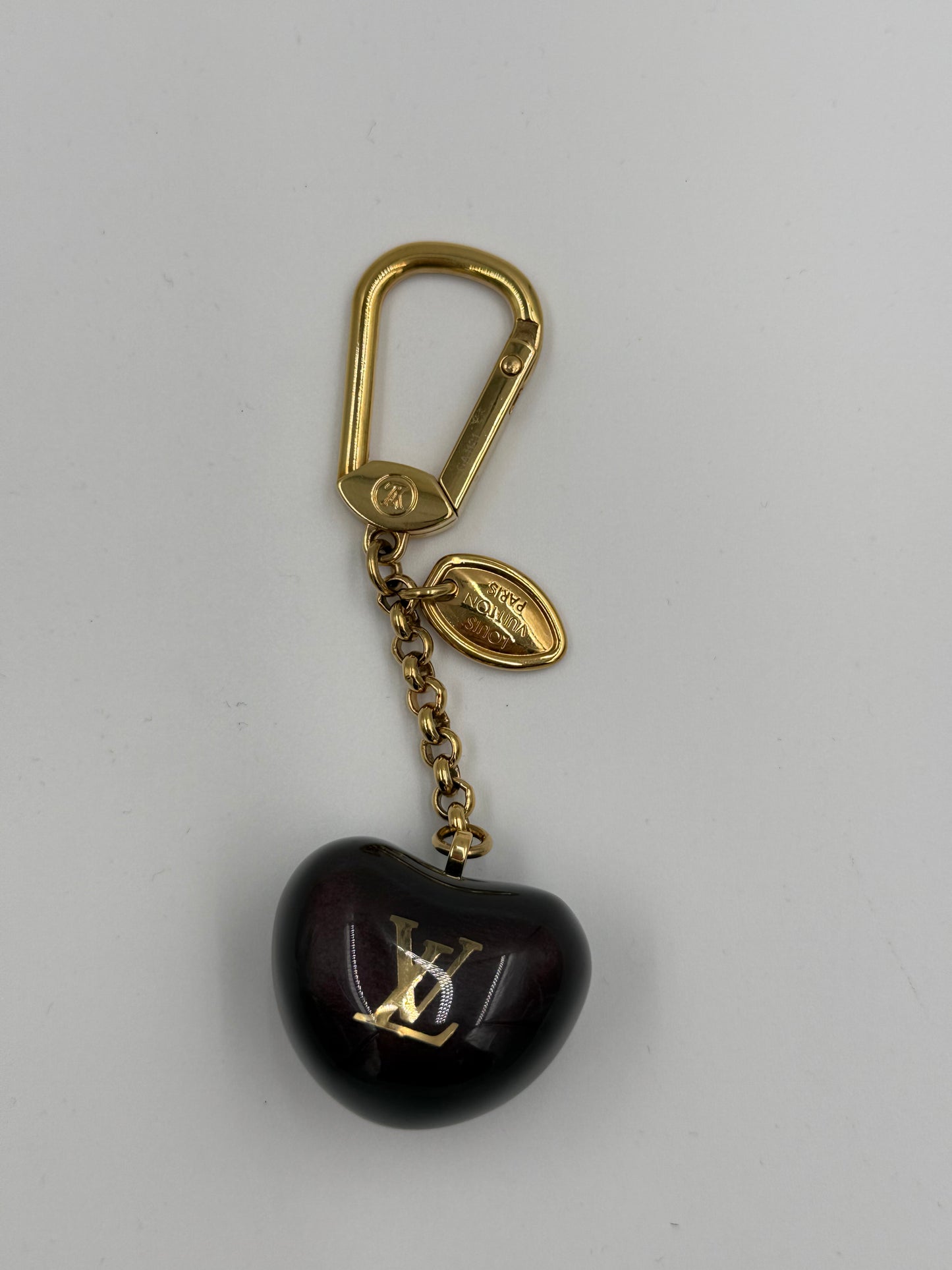 J489 LV Apple Resin Bag Charm GA1121