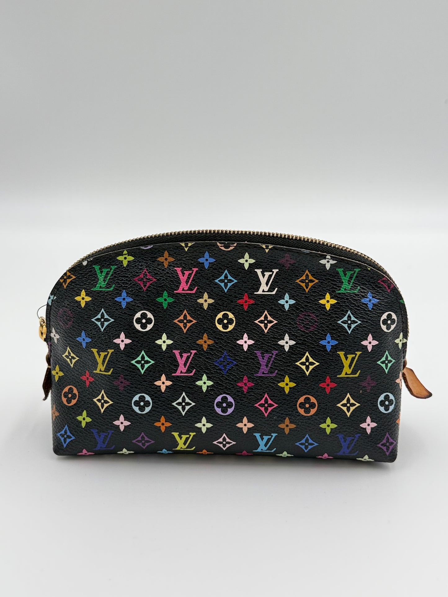 T333 LV x Murakami Black Multicolor Cosmetic Pouch PM CA1132