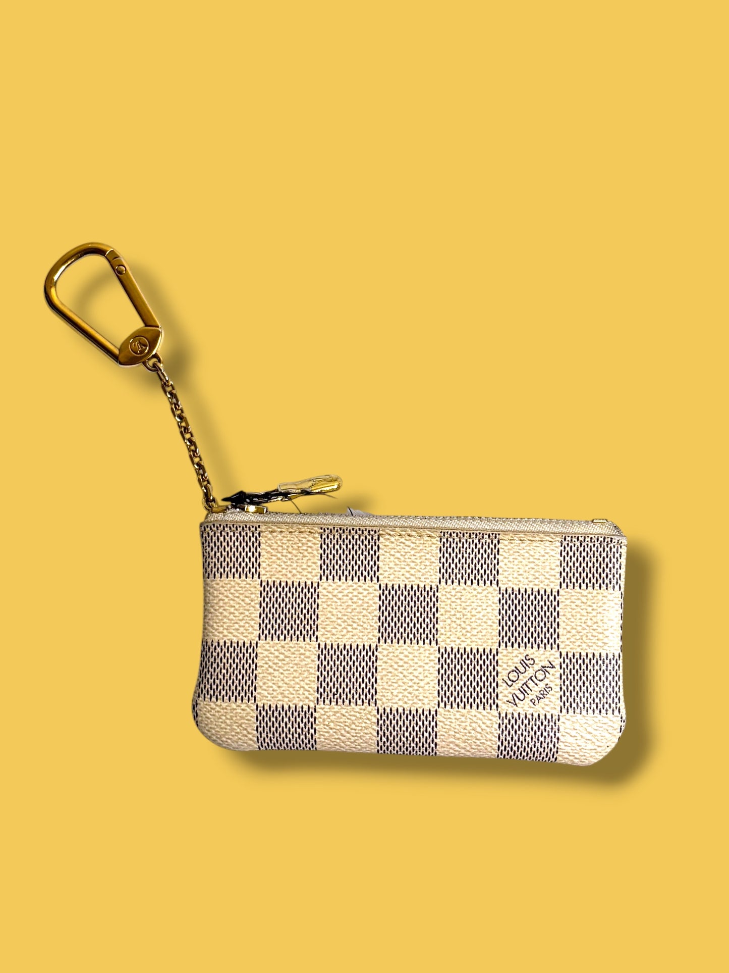 W85 LOUIS VUITTON Damier Azur Key Cles CA3087