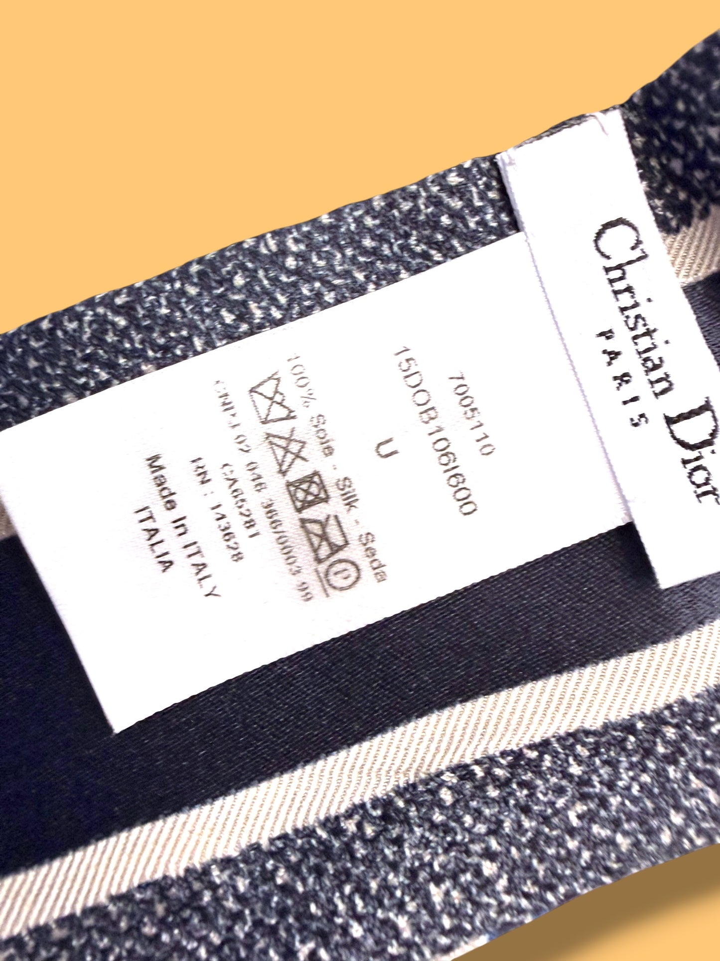 J461 DIOR Oblique Silk Bandeau Scarf (Twilly)