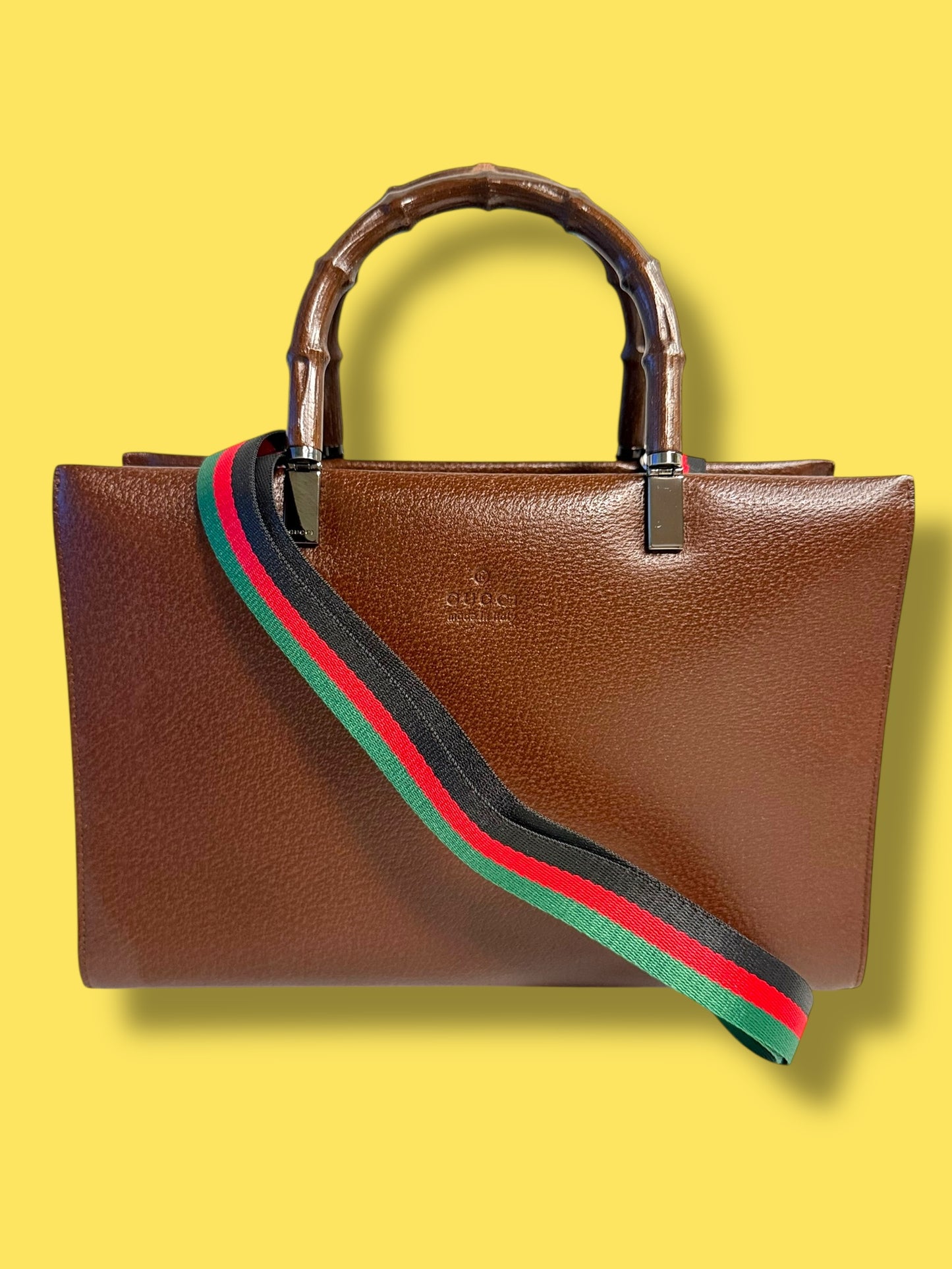TBC119 GUCCI Bamboo Tote Bag by Tom Ford with Unbranded Strap
