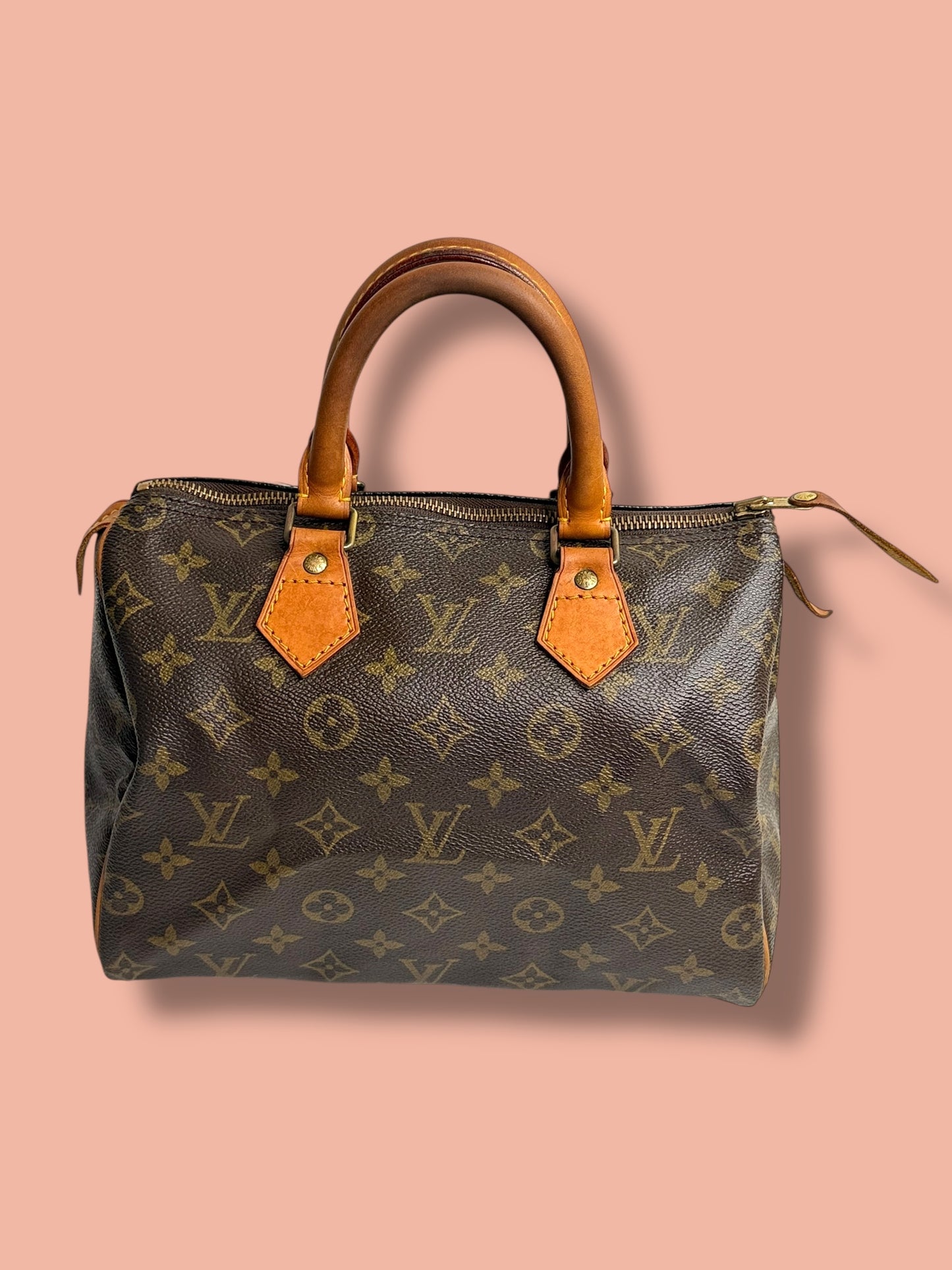 B187 LOUIS VUITTON 1990 Monogram Speedy 25 MI0910