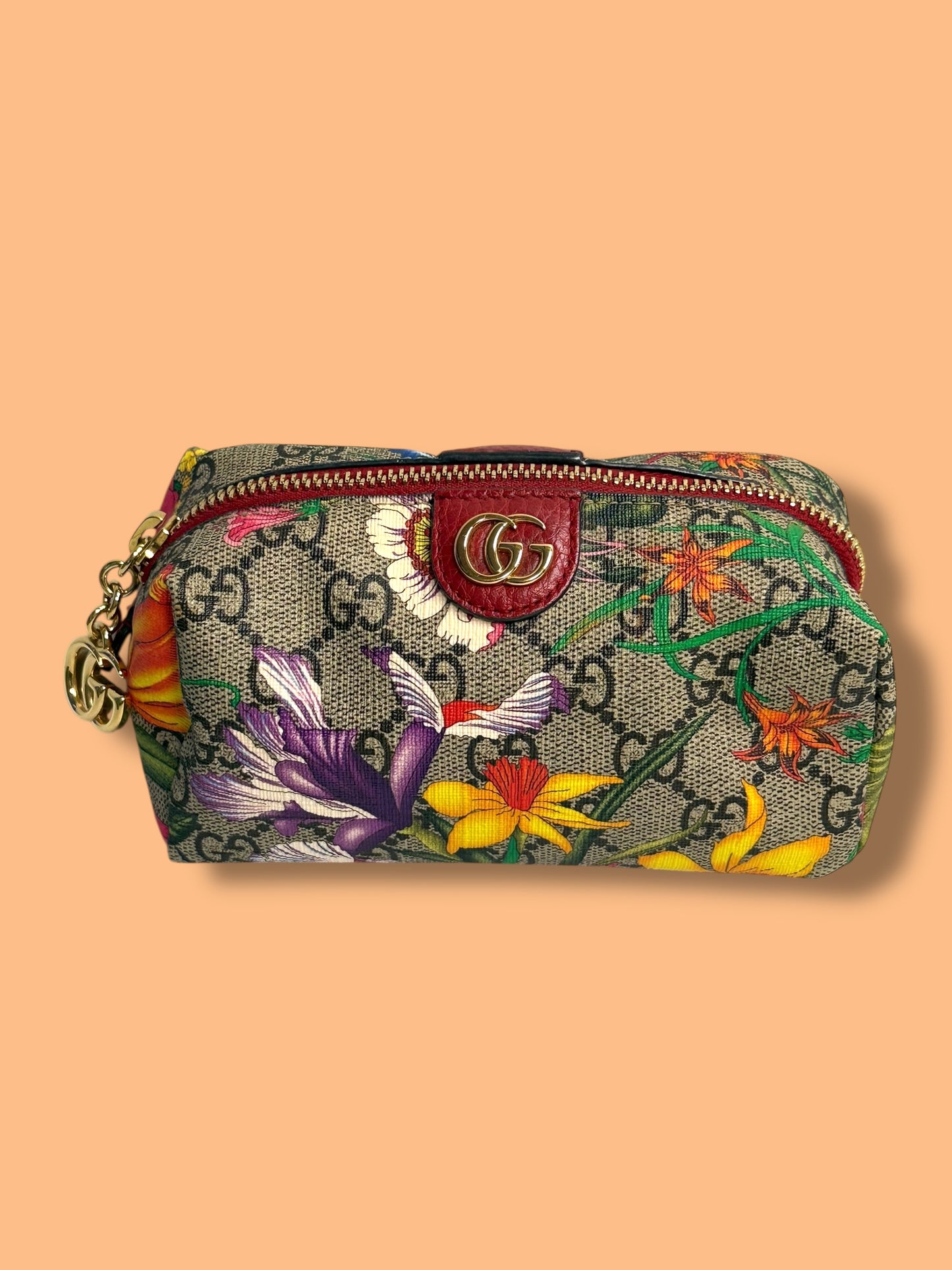 TBC291 GUCCI GG Ophidia Flora Cosmetic Pouch