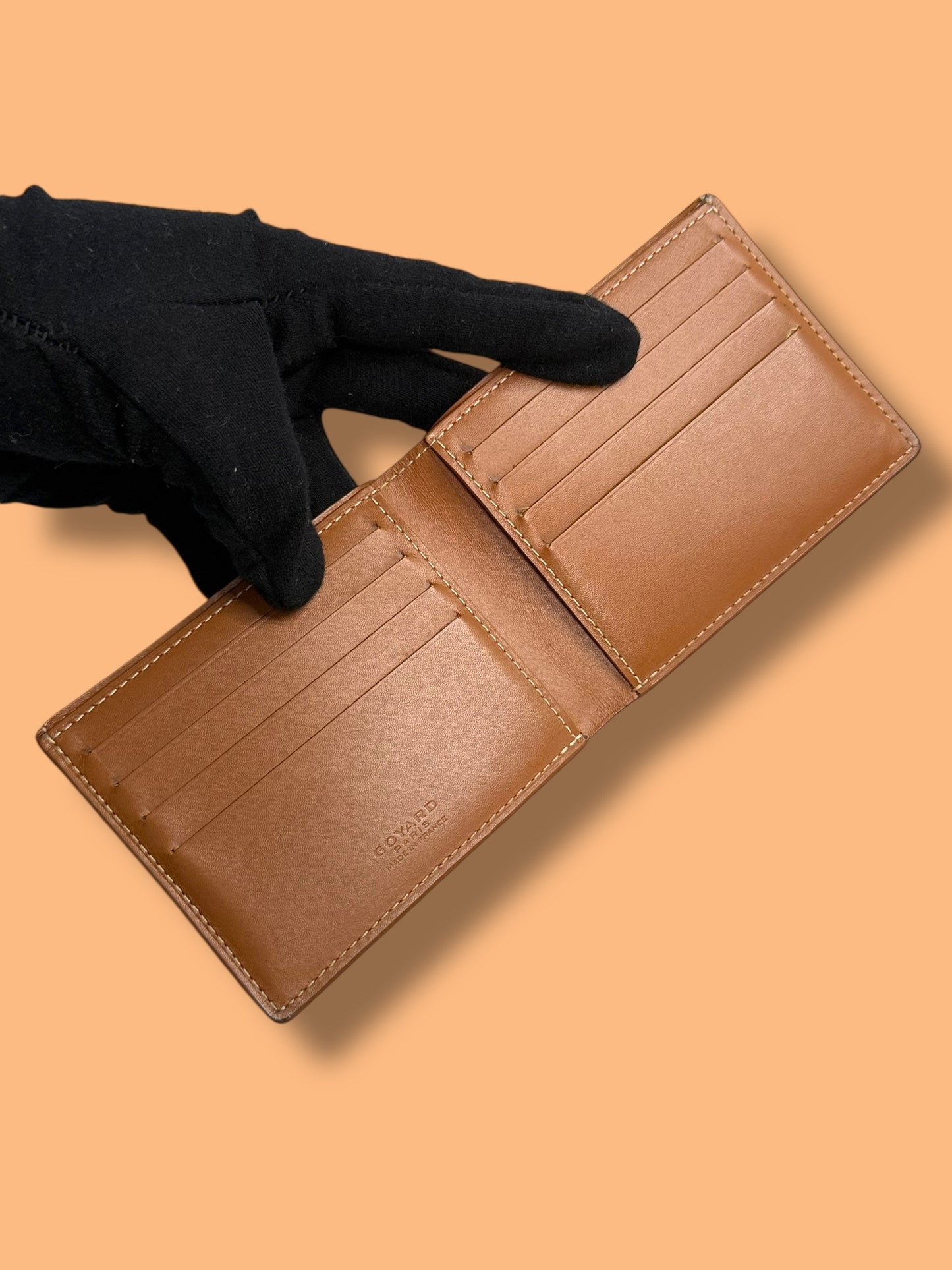 $1100 srp W197 GOYARD Black Goyardine Saint Thomas Bifold Wallet