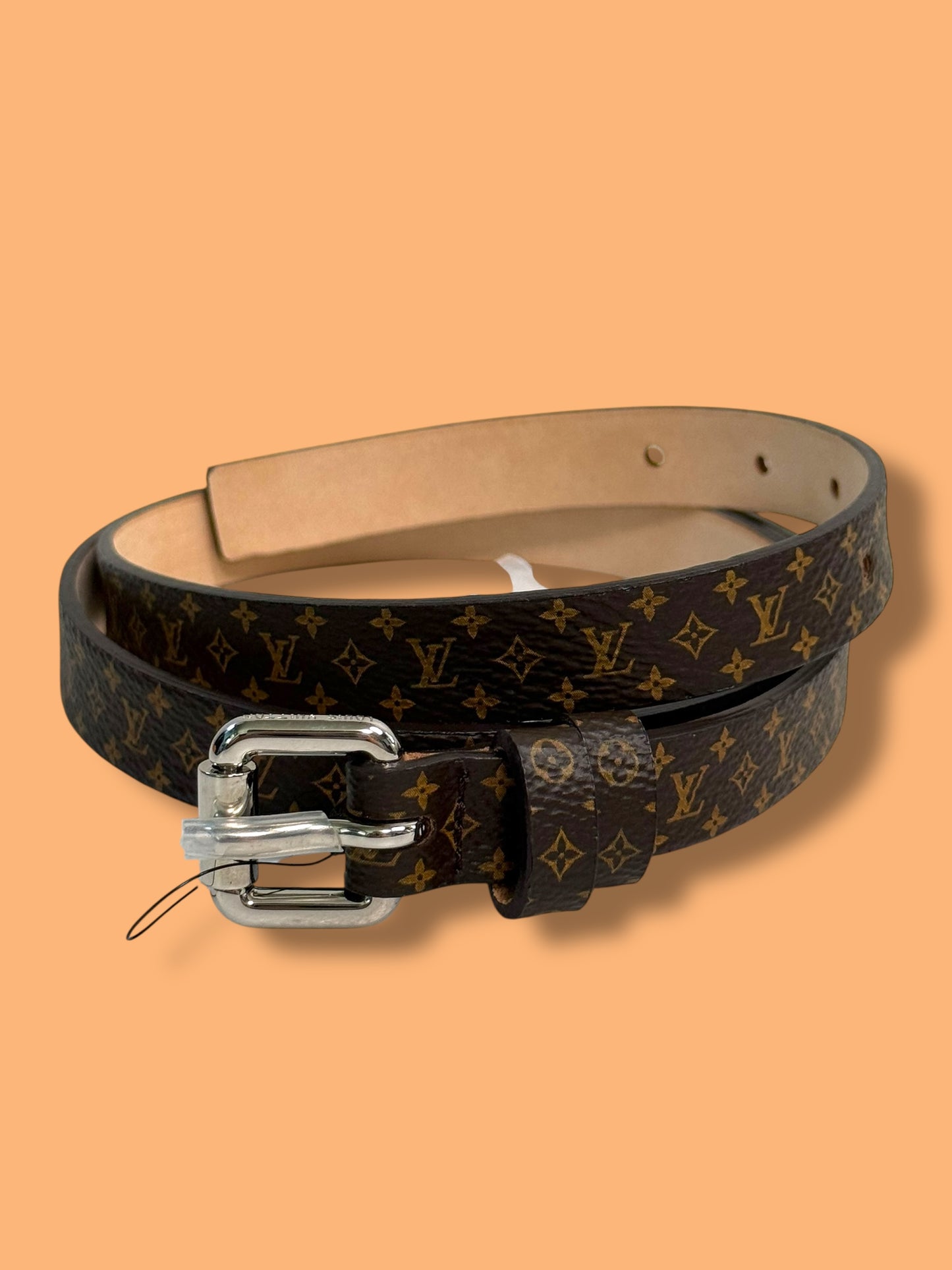 J473 LOUIS VUITTON Micro Monogram Uniformes Belt Size 80 with COA from Authentic Detective
