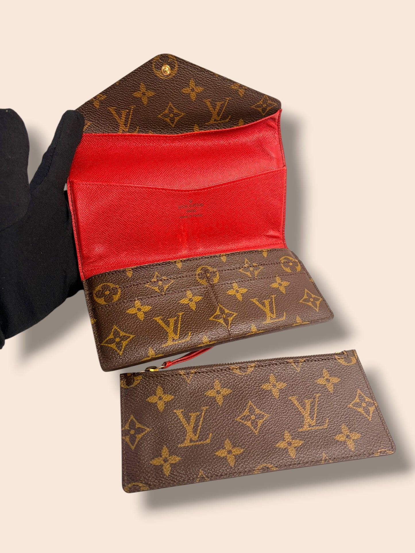 W111 LOUIS VUITTON Monogram Josephine Wallet with Insert SP1170