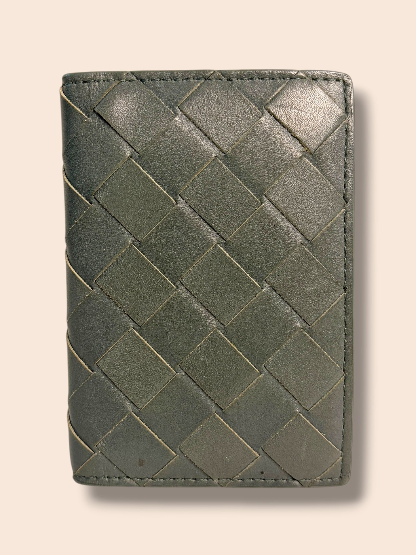 W108 BOTTEGA Gray Nappa Leather Pocket Organizer