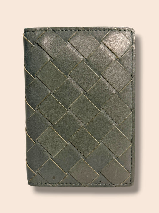 W108 BOTTEGA Gray Nappa Leather Pocket Organizer