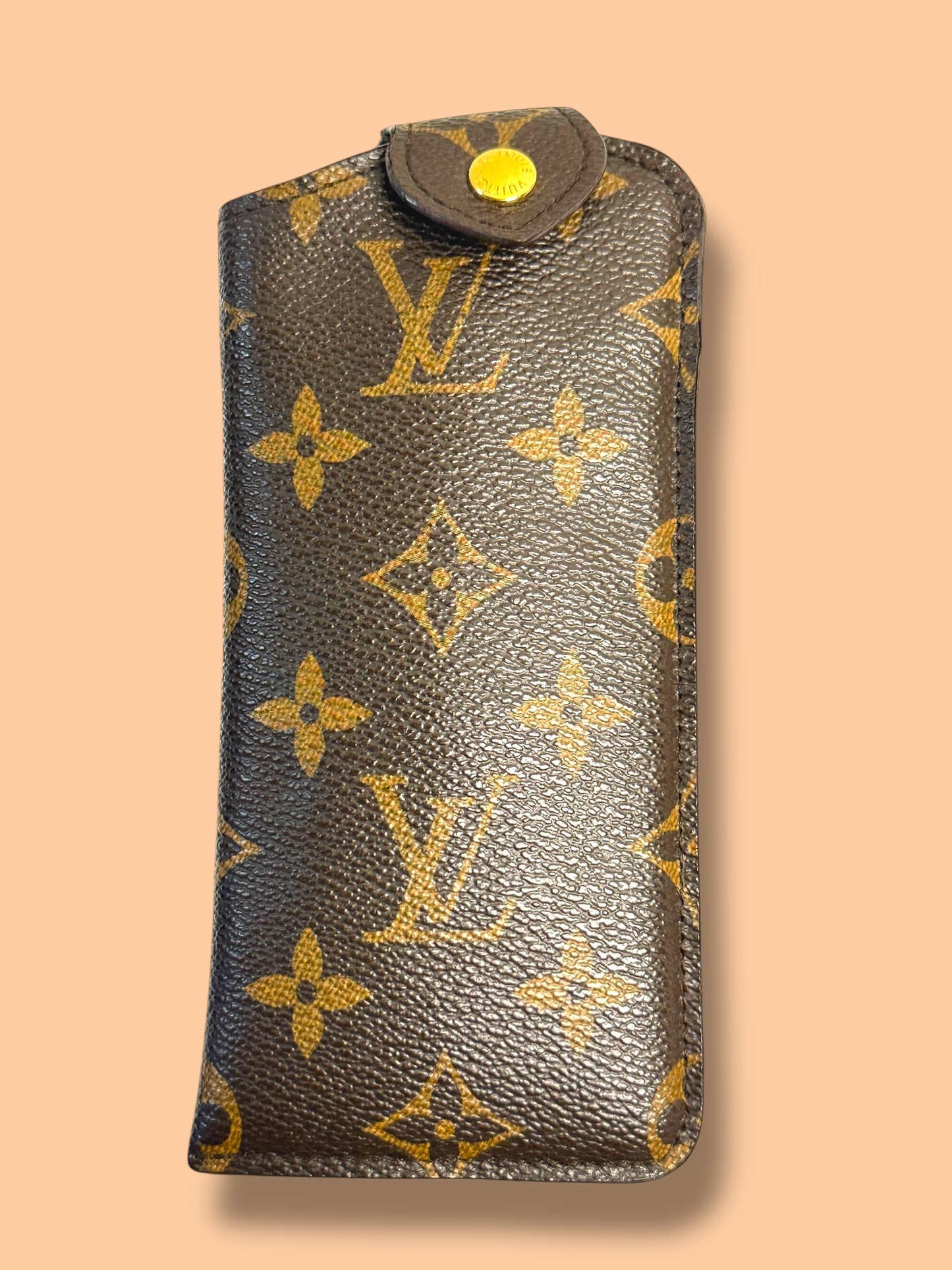 W196 LOUIS VUITTON Monogram Etui Lunette PM Glasses Case SN1142