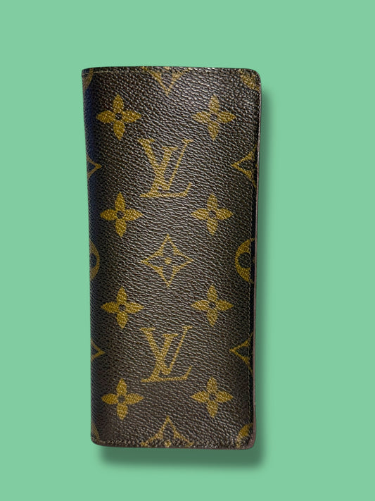 W76 LOUIS VUITTON Monogram Glasses Case ET0974