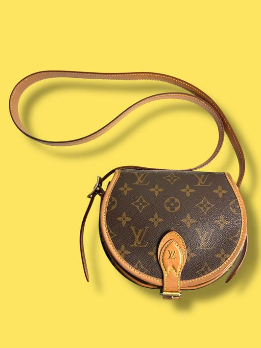 TBC159 LOUIS VUITTON Monogram Tambourin NM Crossbody Bag PL1220 / Microchipped