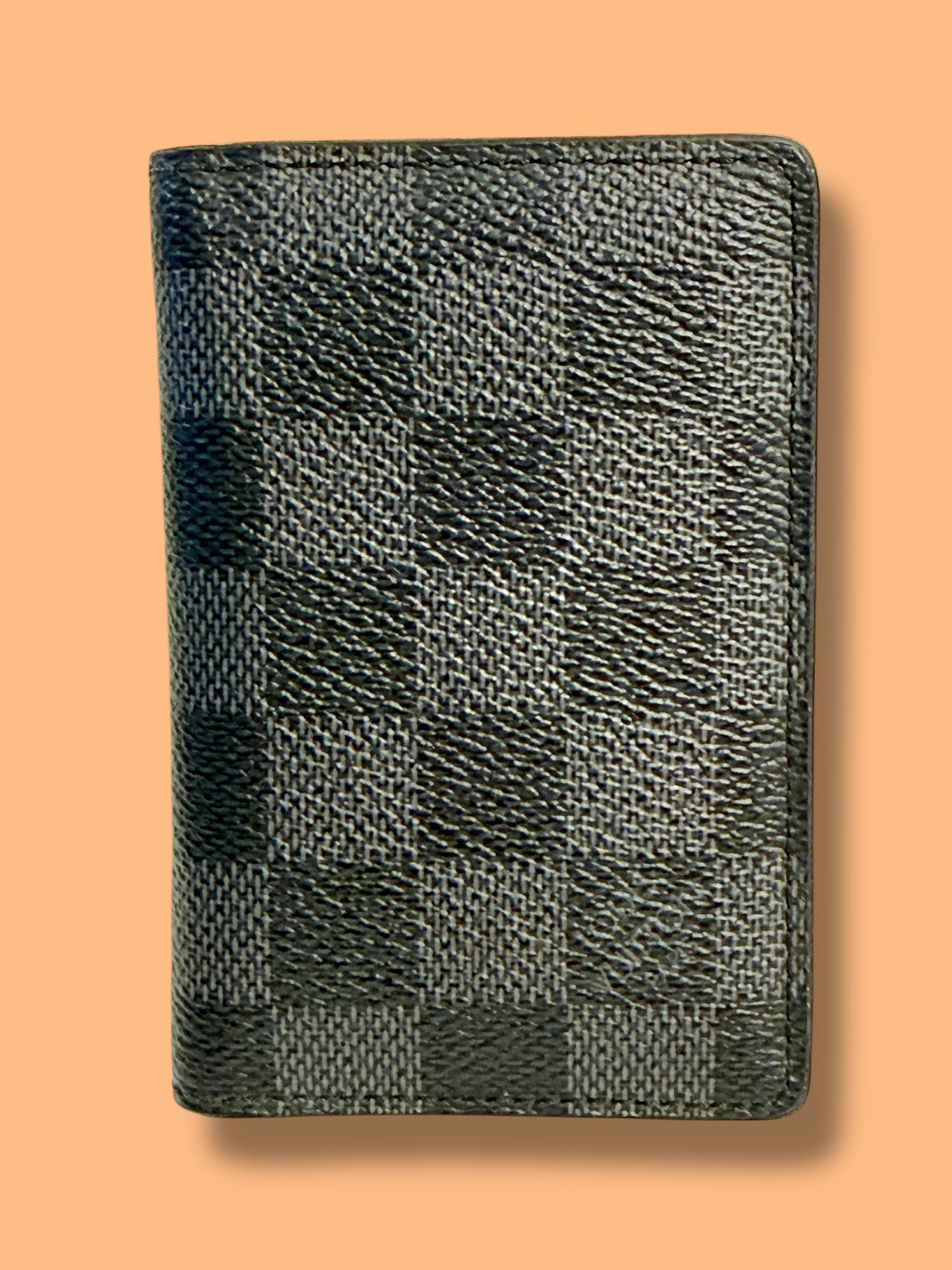 $455 srp W195 LOUIS VUITTON Damier Graphite Pocket Organizer