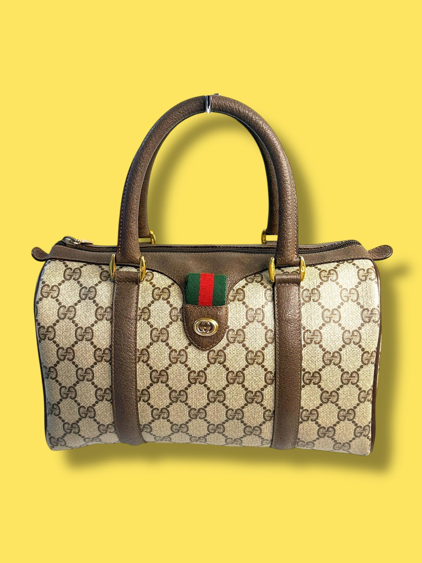 B92 GUCCI Vintage Ophidia Boston Bag 28