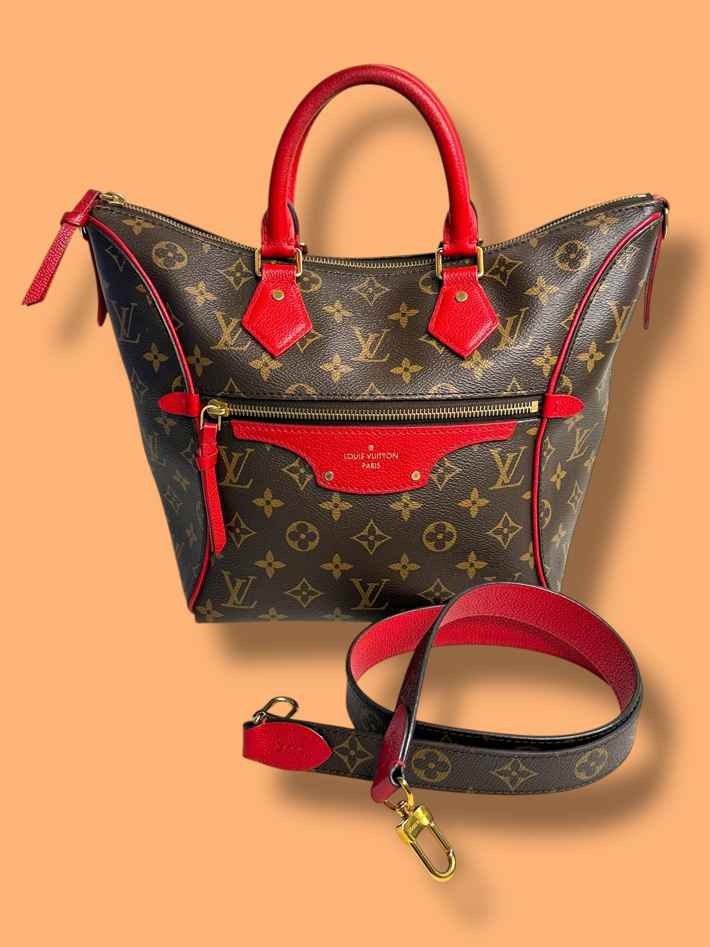 TBC196 LOUIS VUITTON Monogram Tournelle PM with Strap AH0197