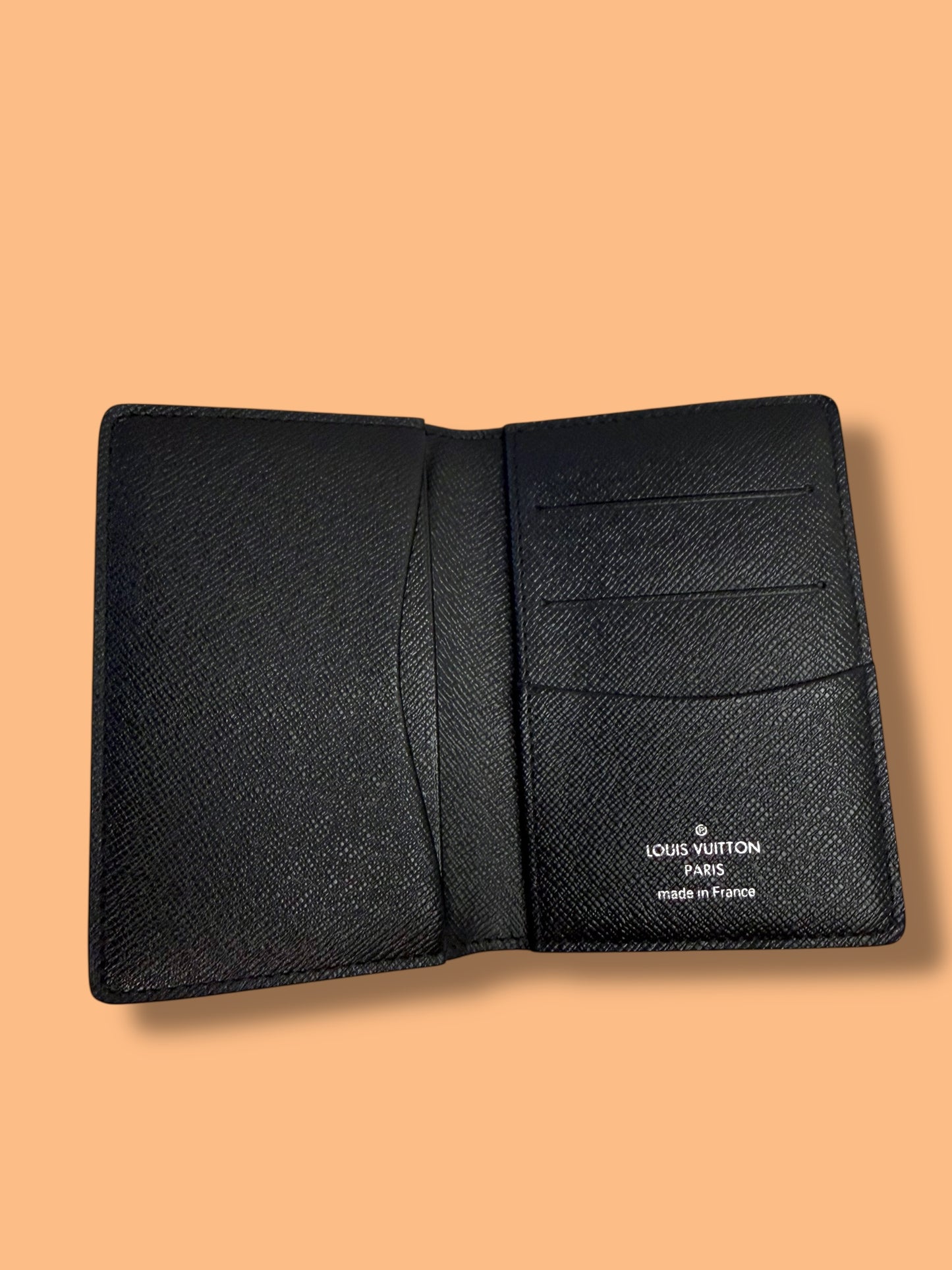 $455 srp W195 LOUIS VUITTON Damier Graphite Pocket Organizer