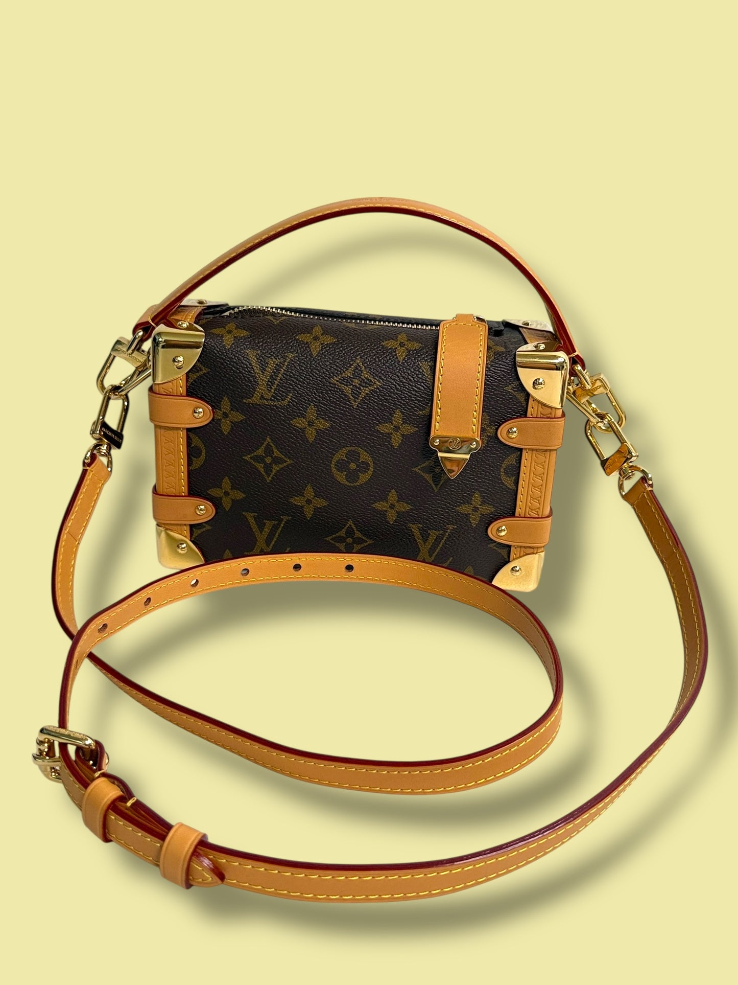 TBC131 LOUIS VUITTON Monogram Side Trunk PM with Strap Microchipped