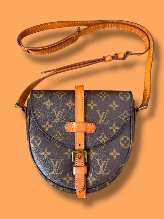 B65 LOUIS VUITTON 1988 Monogram Chantilly PM Crossbody Bag 882 VI (No Peeling/ Stickiness)