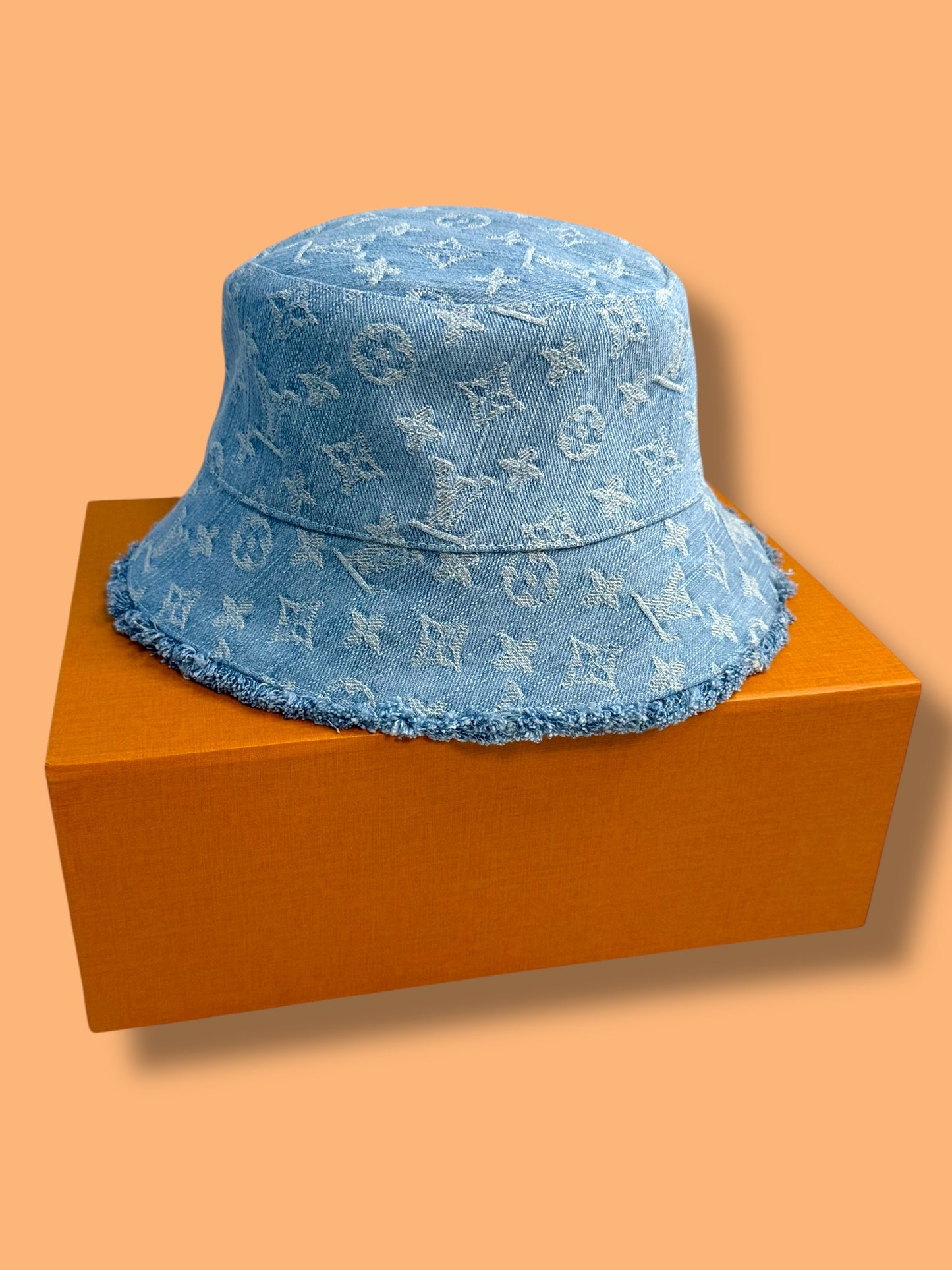 Brand New Condition J478 LV 2024 Denim Bucket Hat Size 60 AL1294