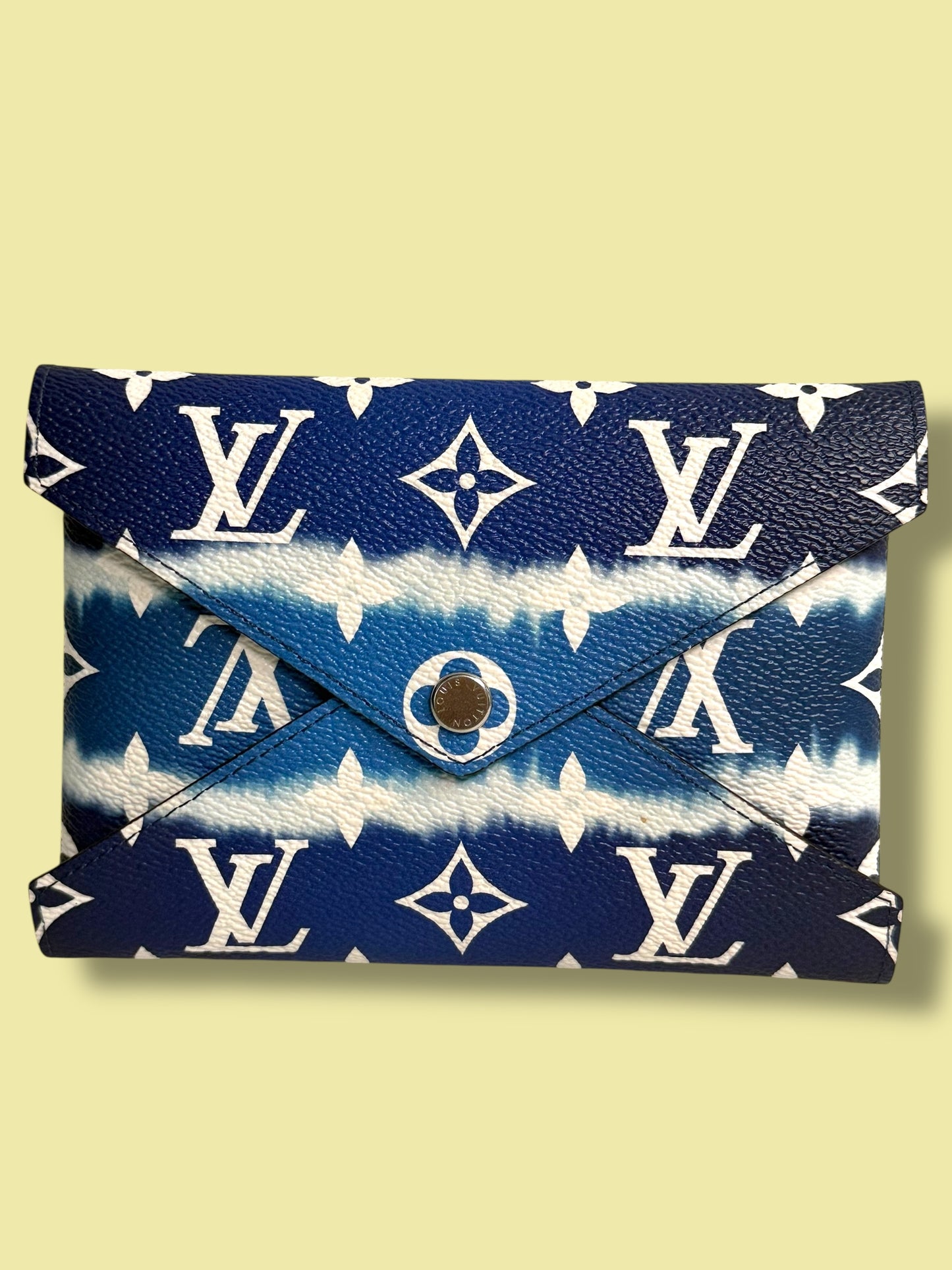 LTD Ed** W60 LOUIS VUITTON Blue Escale Kirigami Pochette MM SN1220