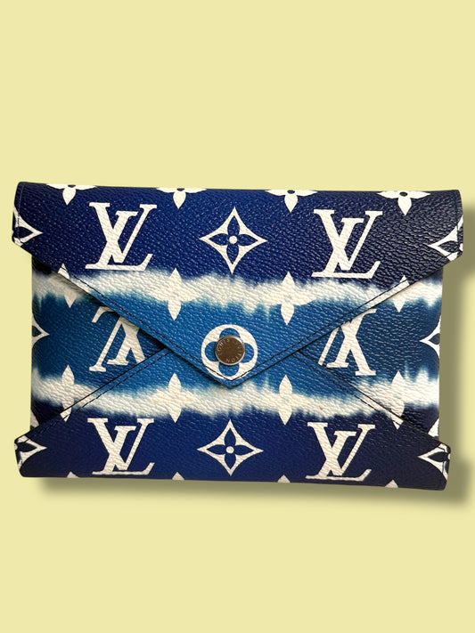 LTD Ed** W60 LOUIS VUITTON Blue Escale Kirigami Pochette MM SN1220