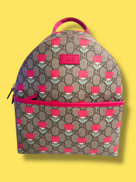 *Like NEW TBC135 GUCCI x KIM Seung Yeon Tulip Backpack