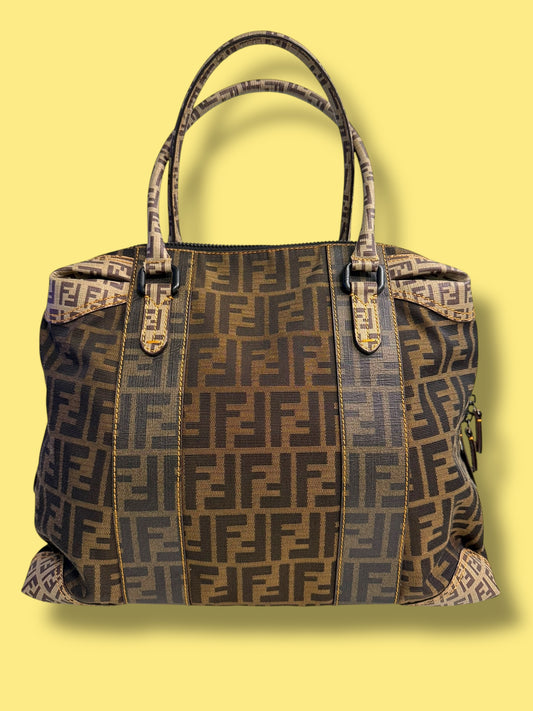 TBC94 FENDI Zucca Zucchino Shoulder Bag