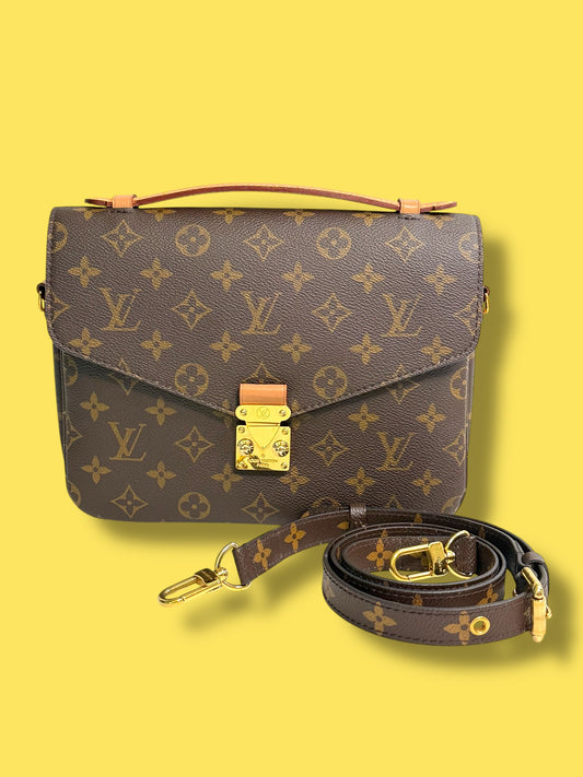 $2840 retail TBC136 LOUIS VUITTON Monogram Pochette Metis Crossbody DR3149