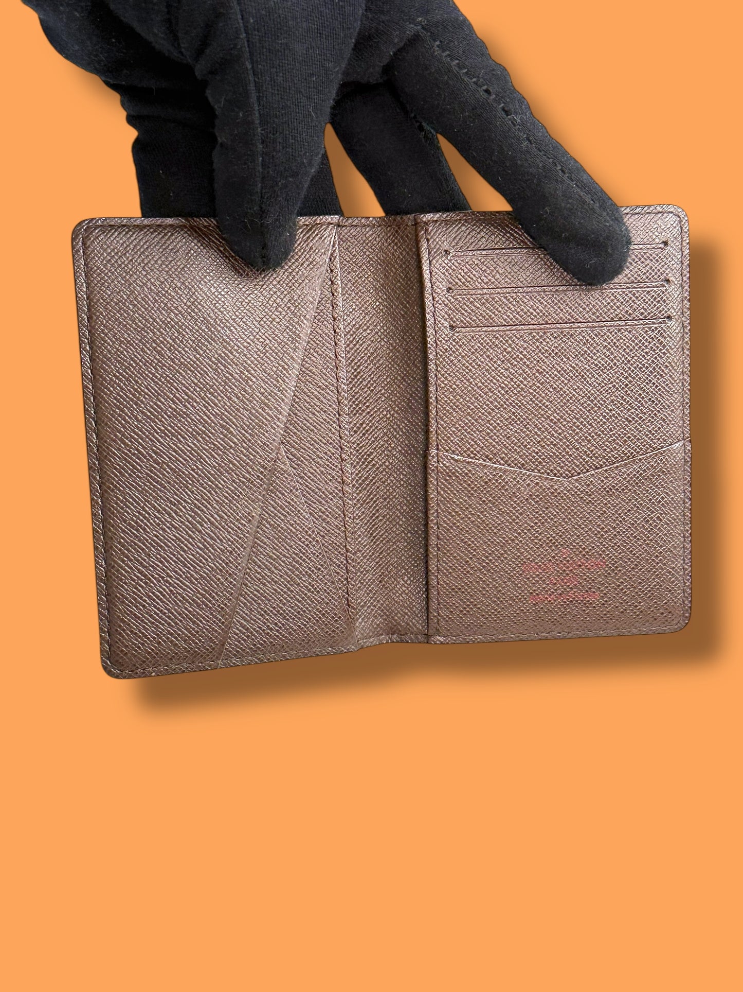 W140 LOUIS VUITTON Damier Ebene Pocket Organizer CT4113