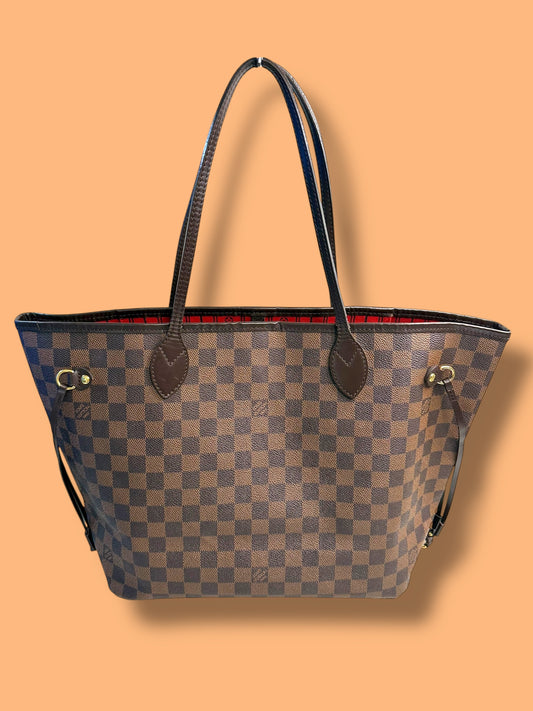 B125 LOUIS VUITTON Damier Ebene Neverfull MM CA3099