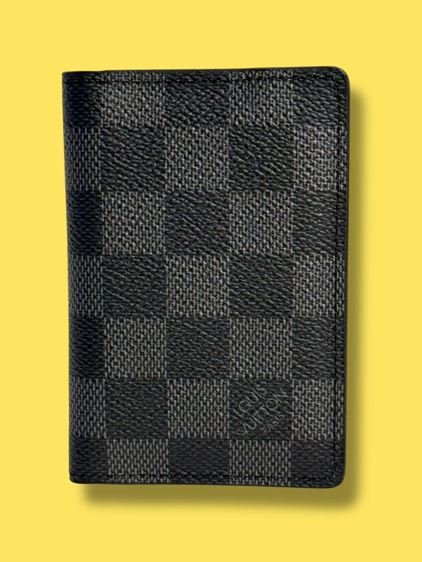 $455 srp W57 LOUIS VUITTON Damier Graphite Pocket Organizer MI3154