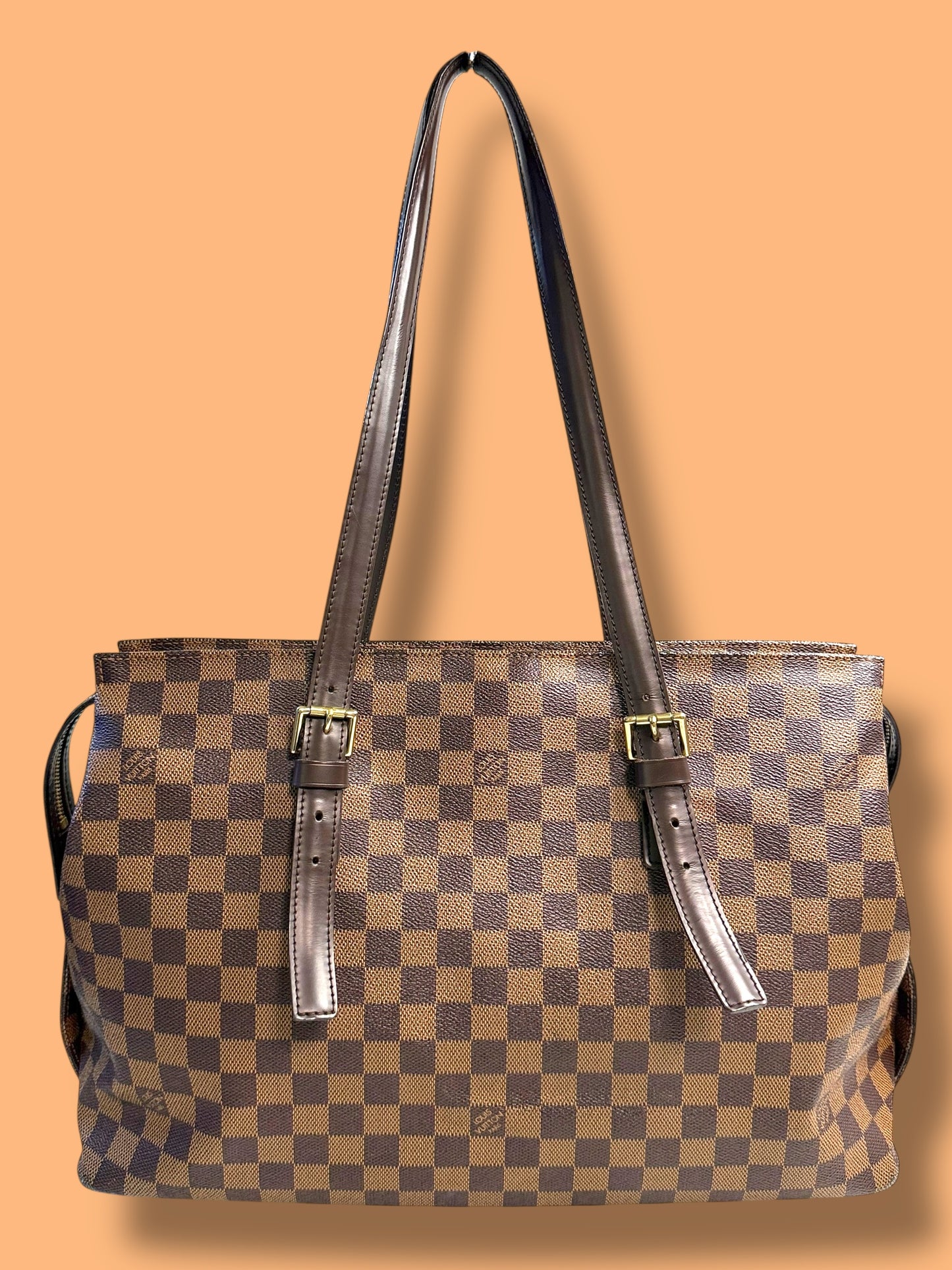 TBC229 LOUIS VUITTON Damier Ebene Chelsea Tote TH0085