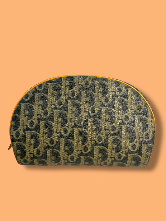 W114 DIOR Vintage Trotter PVC Canvas Cosmetic Pouch