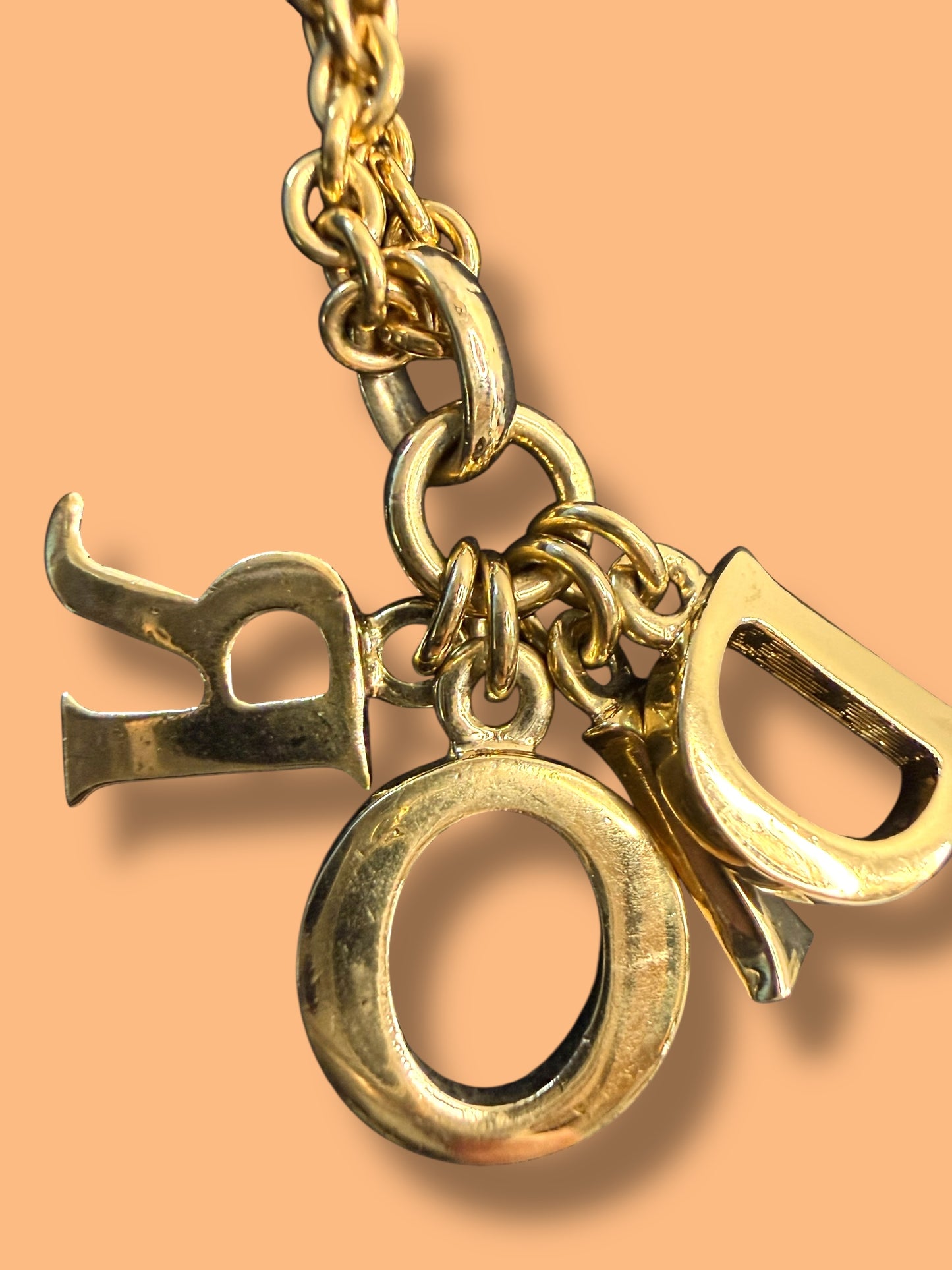 J479 DIOR Gold Tone Necklace