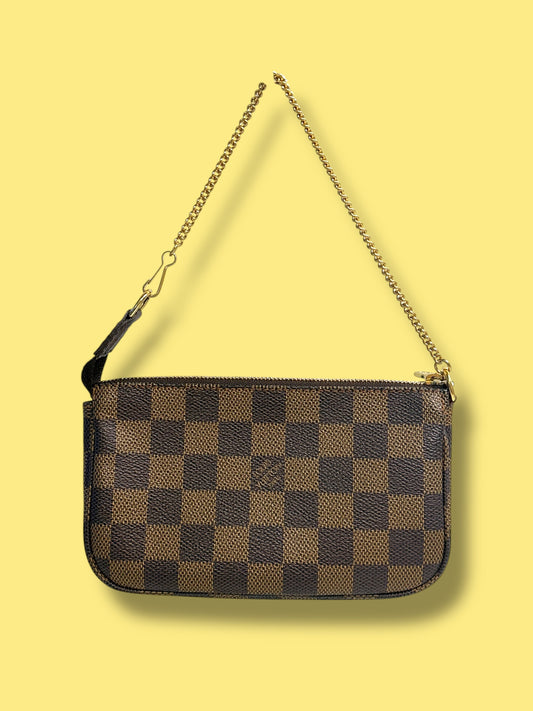 TBC104 LOUIS VUITTON Damier Ebene Medium Pochette Accessories SP0022