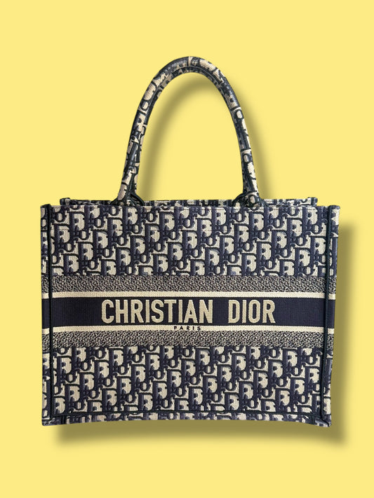 $3450 srp TBC1799 DIOR Blue Oblique Medium Book Tote