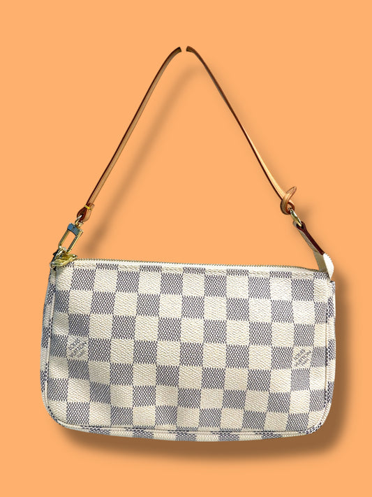 TBC214 LOUIS VUITTON Damier Azur Pochette Accessories CA1016